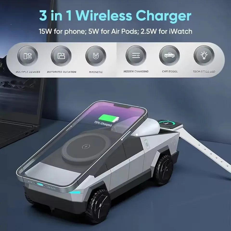 ChargeHub 3-in-1 Wireless Charger
