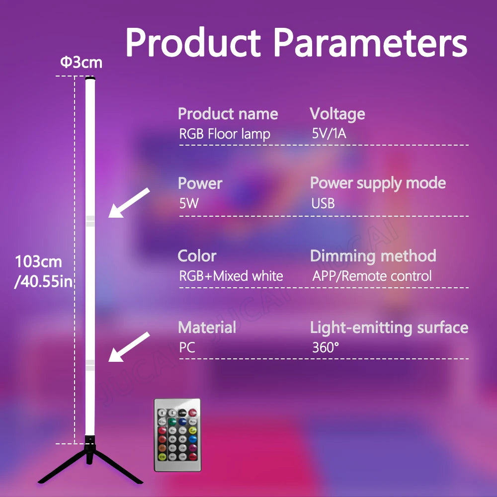 NeonGlow RGB Corner Lamp