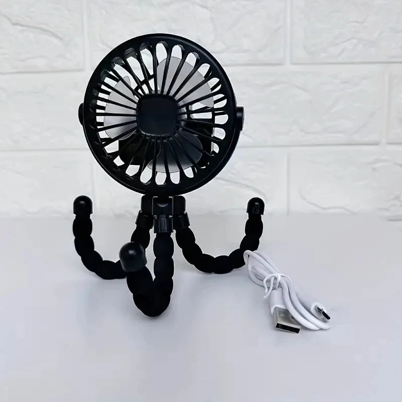 Flexible Baby Stroller Fan – Portable Clip-On Cooling Fan