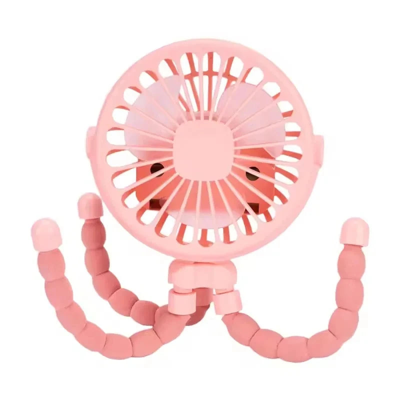Flexible Baby Stroller Fan – Portable Clip-On Cooling Fan